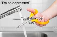 im_so_depressed just_dont_be_sad shutterstock вода депрессия ножницы ответ просто_не_грусти психология смехуёчки // 700x458 // 39KB